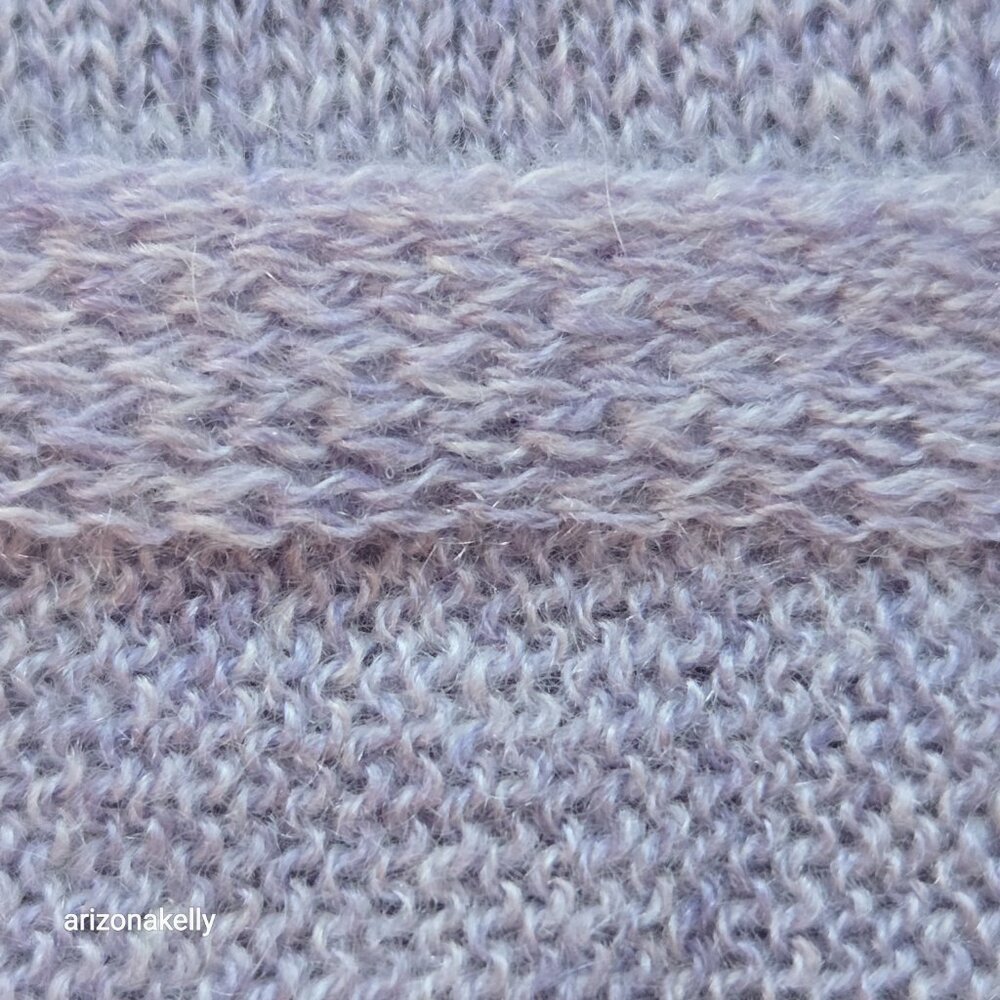 The Cashmere Project Heathered Lavender Knit Scarf - Picture 8 of 14